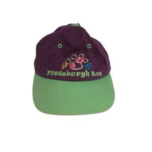Pittsburgh Zoo Childs Hat.  Purple and Green